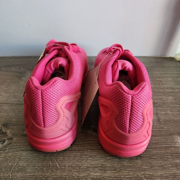 NWT Sample Adidas ZX Flux Athletic Running Shoes Sneakers Shock Pink Mens Size 9 - Picture 5 of 12